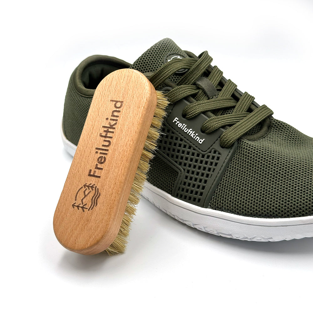 Schuhbürste - Echtholz mit Naturborsten