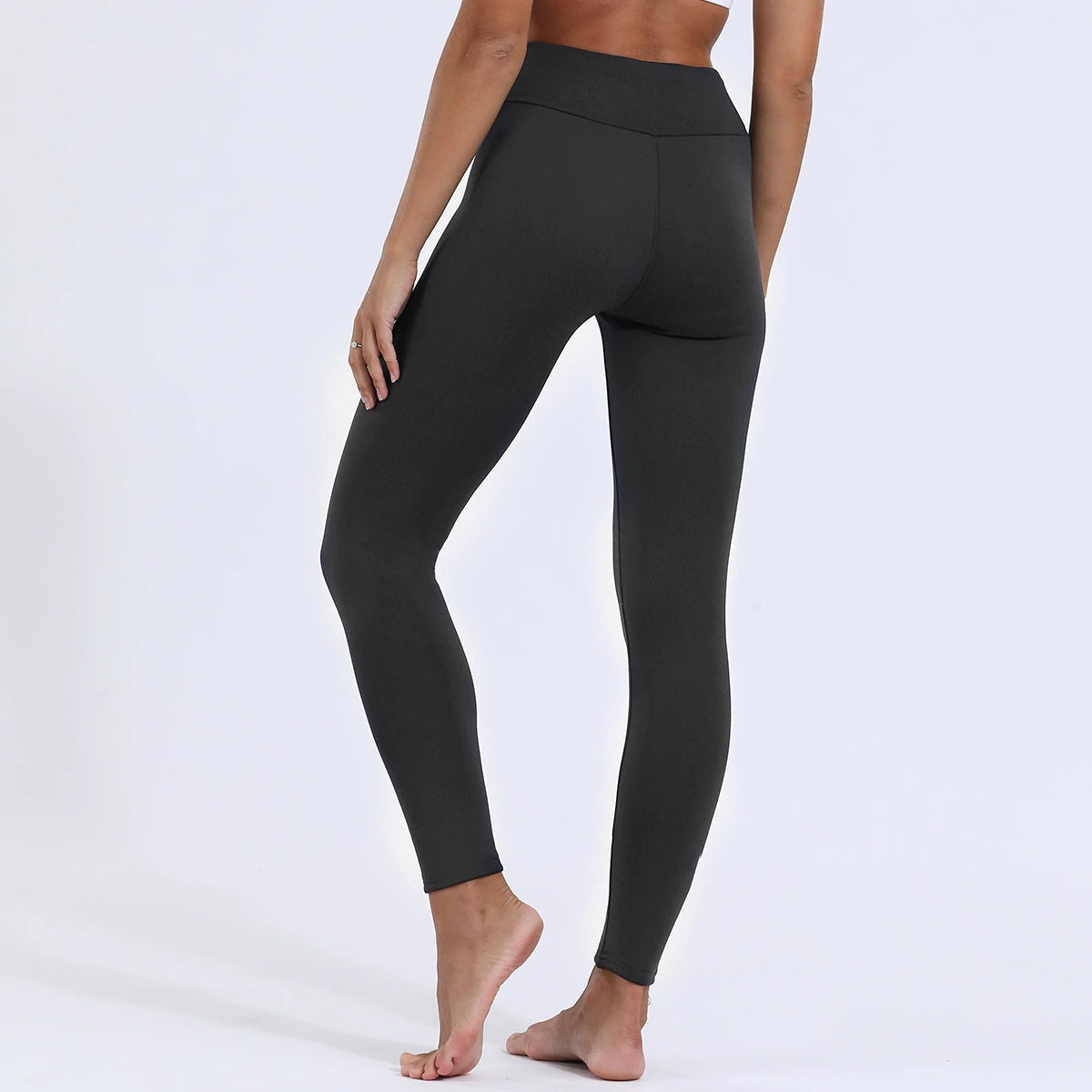Gefütterte Leggings Schwarz